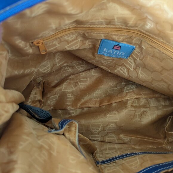 Kathy Van Zeeland Royal Blue Shoulder Bag with Charms - Picture 9 of 12